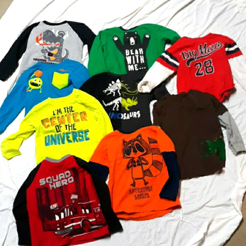 Boys 3T long sleeved it's, set of 9